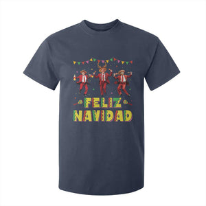 Funny Mexico Xmas Trump T Shirt For Kid Feliz Navidad Trump Dancing TS09 Navy Print Your Wear