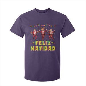 Funny Mexico Xmas Trump T Shirt For Kid Feliz Navidad Trump Dancing TS09 Purple Print Your Wear