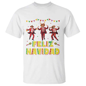 Funny Mexico Xmas Trump T Shirt Feliz Navidad Trump Dancing TS09 White Print Your Wear