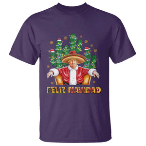 Funny Mexico Xmas Trump T Shirt Feliz Navidad Trump Santa TS09 Purple Print Your Wear