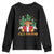 Funny Mexico Xmas Trump Youth Sweatshirt Feliz Navidad Trump Santa TS09 Black Print Your Wear
