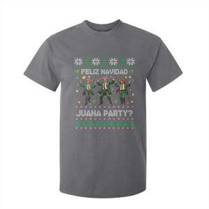 Funny Mexico Xmas Trump T Shirt For Kid Feliz Navidad Juana Party Trump Dancing TS09 Charcoal Print Your Wear