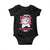Valentine's Day Baby Onesie Happy Meowentine Cute Cat Kisses TS09 Black Print Your Wear