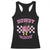 Valentine's Day Racerback Tank Top Howdy Valentine Heart Retro Groovy TS09 Black Print Your Wear