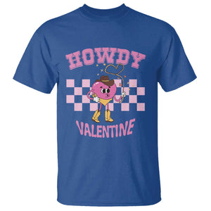 Valentine's Day T Shirt Howdy Valentine Heart Retro Groovy TS09 Royal Blue Print Your Wear