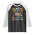 Funny Moo Deng 100th Day Of School Raglan Shirt My Teacher Survived 100 Days Of Me TS09 Black White Print Your Wear