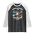 Funny Moo Deng 100th Day Of School Raglan Shirt I Survived 100 Days Everything Is Fine TS09 Black White Print Your Wear