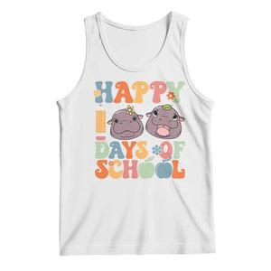 Happy 100 Days Of School Cute Moo Deng Tank Top TS09 White Print Your Wear
