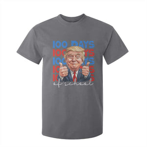 Funny 100 Days Of School Trump T Shirt For Kid TS09 Charcoal Print Your Wear