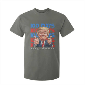 Funny 100 Days Of School Trump T Shirt For Kid TS09 Military Green Print Your Wear