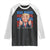 Funny 100 Days Of School Trump Raglan Shirt TS09 Black White Print Your Wear