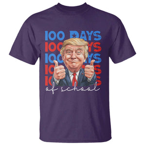 Funny 100 Days Of School Trump T Shirt TS09 Purple Print Your Wear