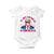 In My 100 Days Of School Era Trump Baby Onesie Pink Trump Bubble Gum TS09 White Print Your Wear