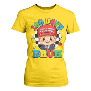 Funny 100 Days Of School Trump T Shirt For Women Make America Smart Again TS09 Daisy Print Your Wear