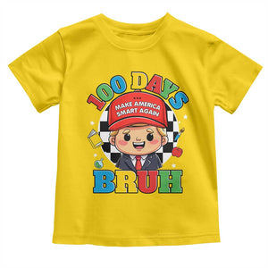 Funny 100 Days Of School Trump Toddler T Shirt Make America Smart Again TS09 Daisy Print Your Wear