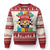 Funny 100 Days Of School Trump Ugly Christmas Sweater Make America Smart Again TS09 Red Print Your Wear