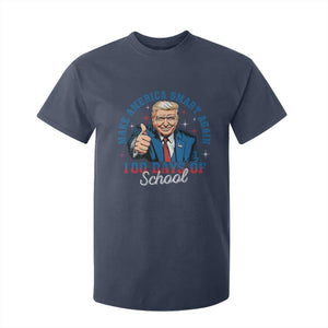 Funny 100th Day Of School Trump T Shirt For Kid Make America Smart Again TS09 Navy Print Your Wear