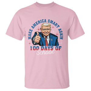 Funny 100th Day Of School Trump T Shirt Make America Smart Again TS09 Light Pink Print Your Wear