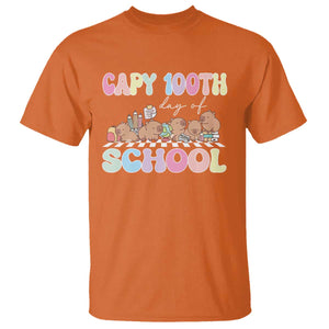 Capy 100 Days Of School Cute Capybara T Shirt TS09 Orange Print Your Wear