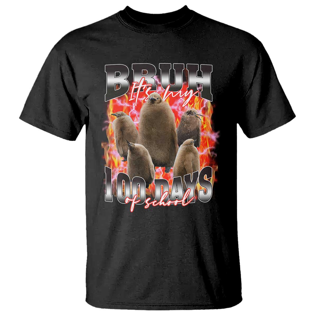 Funny Pesto Bruh It's My 100 Days Of School T Shirt TS09 Black Print Your Wear