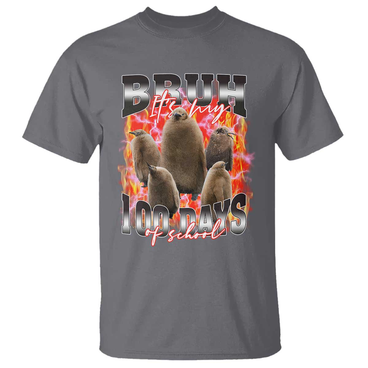 Funny Pesto Bruh It's My 100 Days Of School T Shirt TS09 Charcoal Print Your Wear