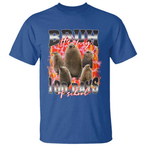 Funny Pesto Bruh It's My 100 Days Of School T Shirt TS09 Royal Blue Print Your Wear