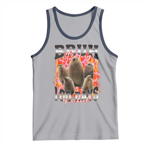 Funny Pesto Bruh It's My 100 Days Of School Tank Top TS09 Athletic Heather Navy Print Your Wear