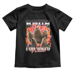 Funny Pesto Bruh It's My 100 Days Of School Toddler T Shirt TS09 Black Print Your Wear