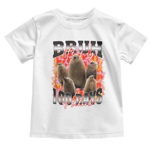 Funny Pesto Bruh It's My 100 Days Of School Toddler T Shirt TS09 White Print Your Wear