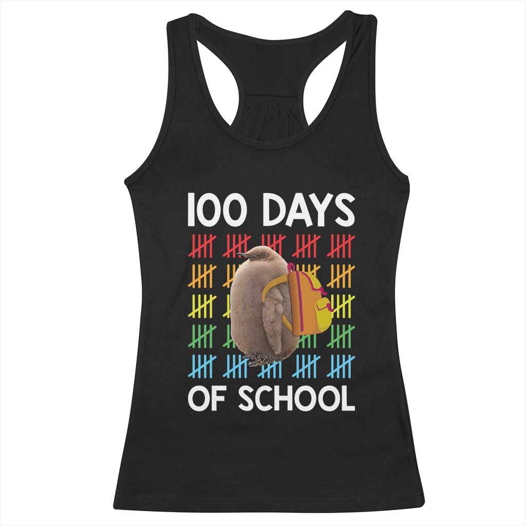 Funny Pesto 100 Days Of School Racerback Tank Top TS09 Black Print Your Wear