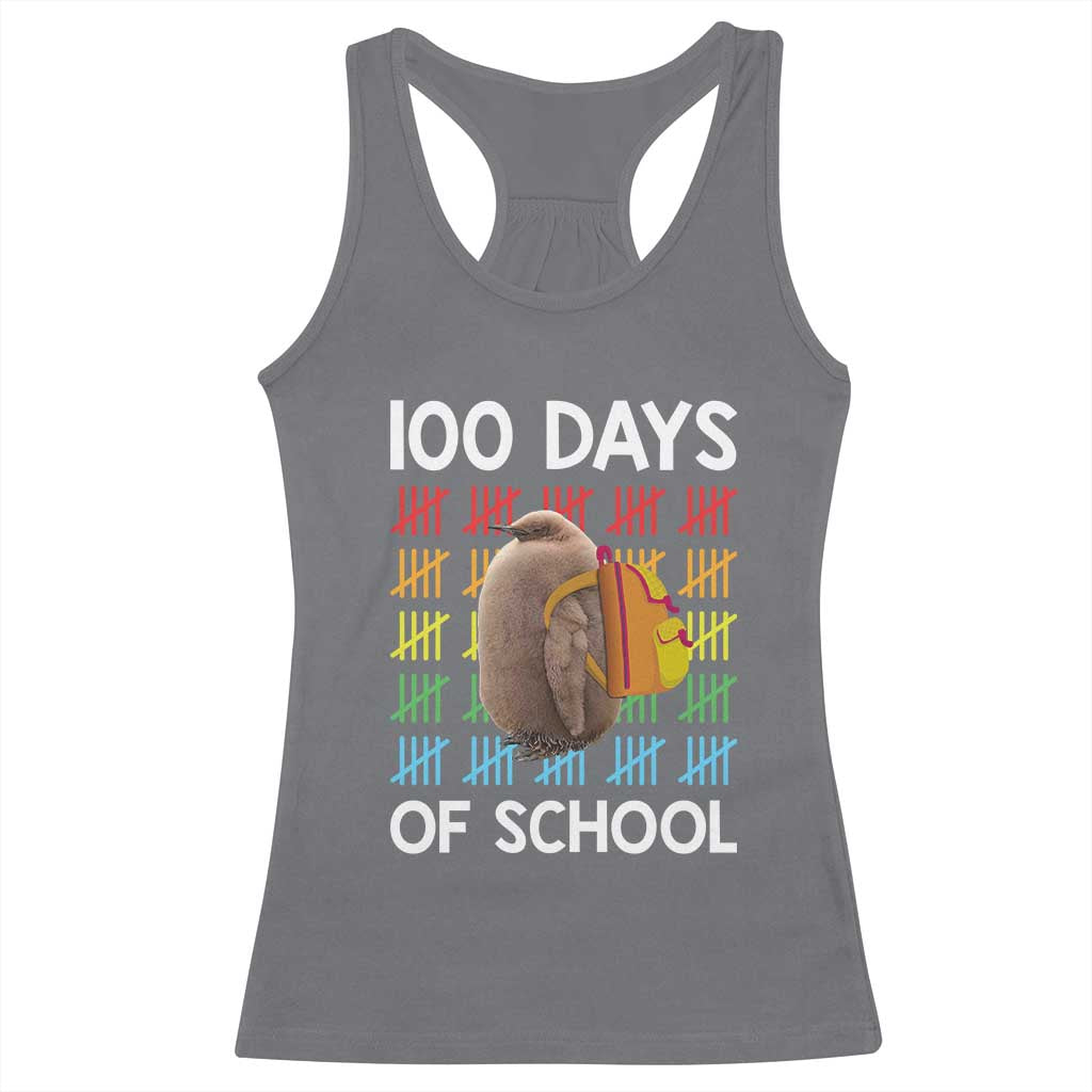 Funny Pesto 100 Days Of School Racerback Tank Top TS09 Charcoal Print Your Wear