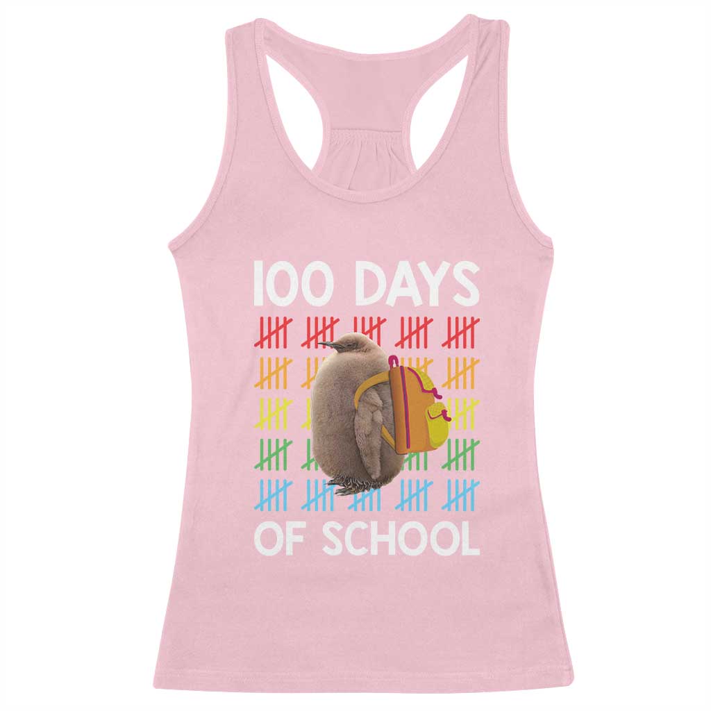 Funny Pesto 100 Days Of School Racerback Tank Top TS09 Light Pink Print Your Wear