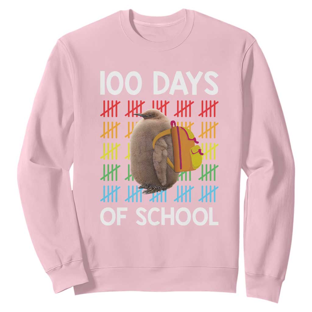 Funny Pesto 100 Days Of School Sweatshirt TS09 Light Pink Print Your Wear