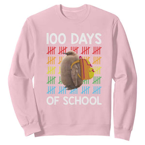 Funny Pesto 100 Days Of School Sweatshirt TS09 Light Pink Print Your Wear