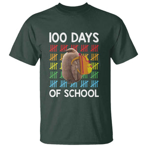 Funny Pesto 100 Days Of School T Shirt TS09 Dark Forest Green Print Your Wear