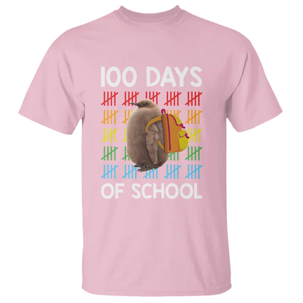 Funny Pesto 100 Days Of School T Shirt TS09 Light Pink Print Your Wear