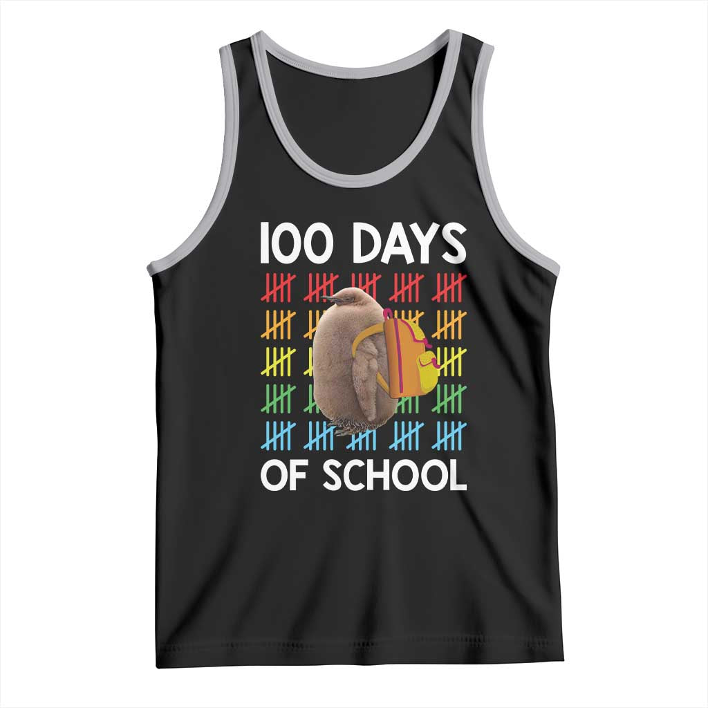 Funny Pesto 100 Days Of School Tank Top TS09 Black Athletic Heather Print Your Wear