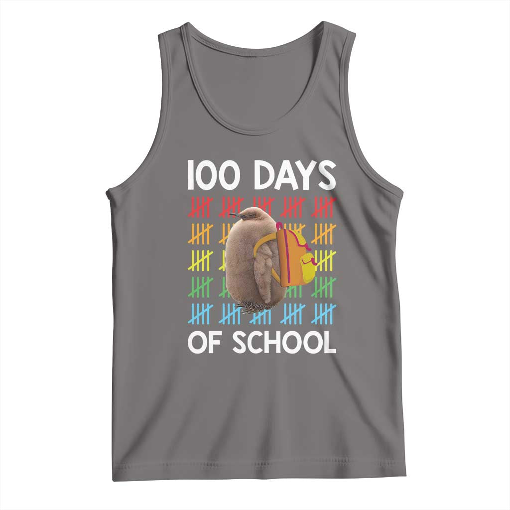 Funny Pesto 100 Days Of School Tank Top TS09 Deep Heather Print Your Wear