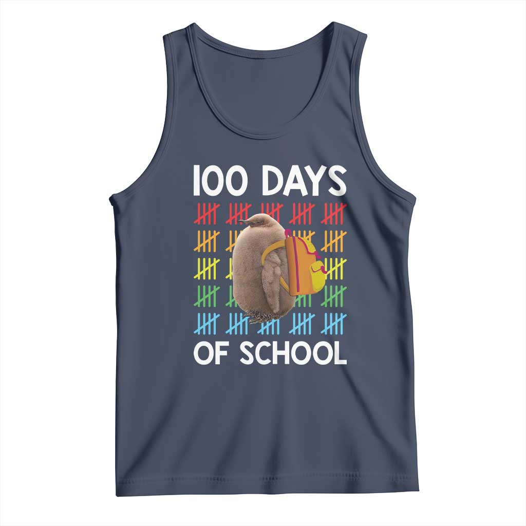 Funny Pesto 100 Days Of School Tank Top TS09 Navy Print Your Wear