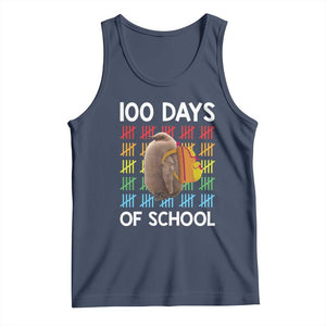 Funny Pesto 100 Days Of School Tank Top TS09 Navy Print Your Wear