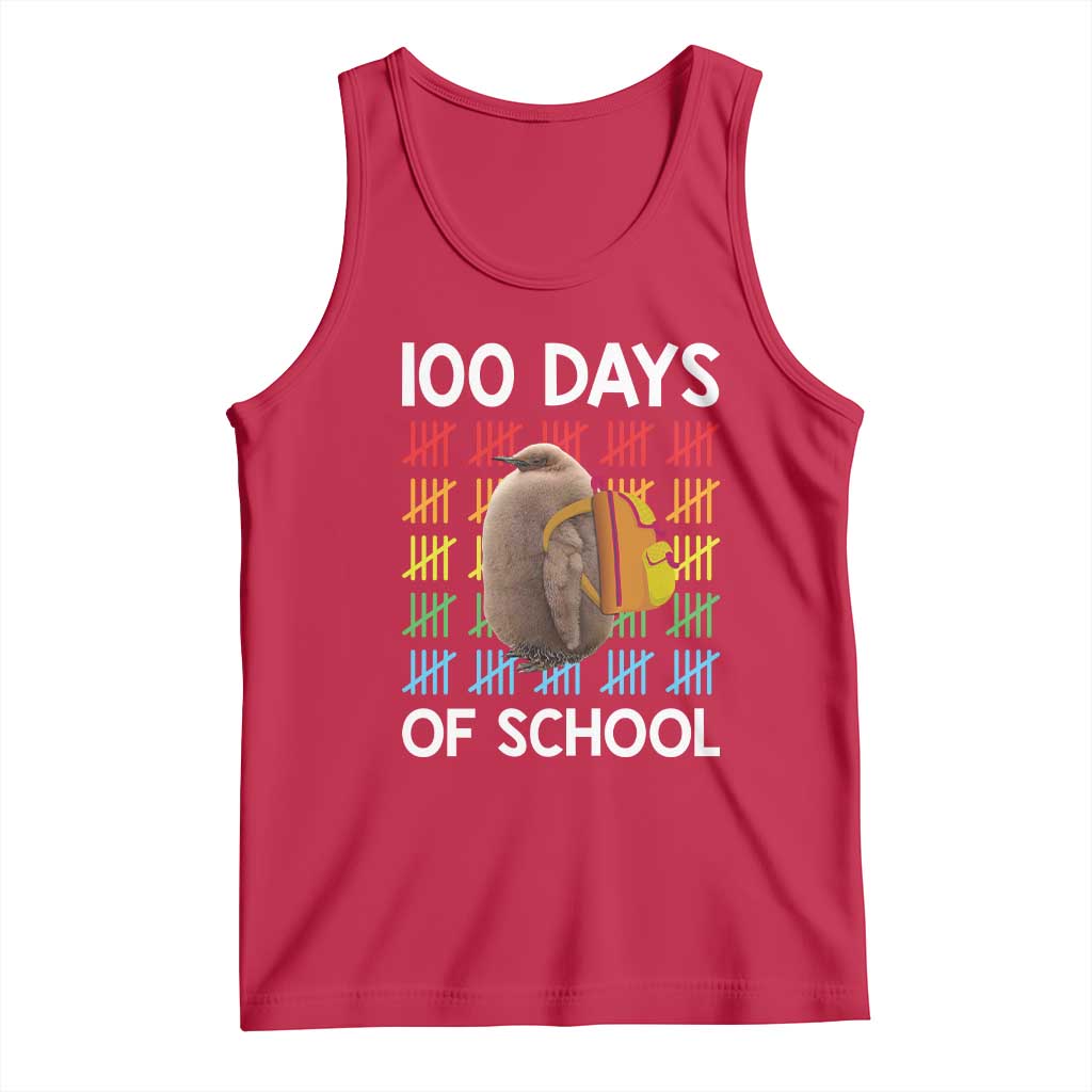 Funny Pesto 100 Days Of School Tank Top TS09 Red Print Your Wear
