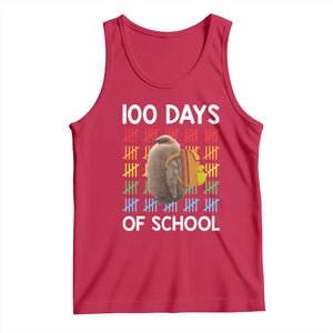 Funny Pesto 100 Days Of School Tank Top TS09 Red Print Your Wear