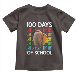 Funny Pesto 100 Days Of School Toddler T Shirt TS09 Dark Chocolate Print Your Wear