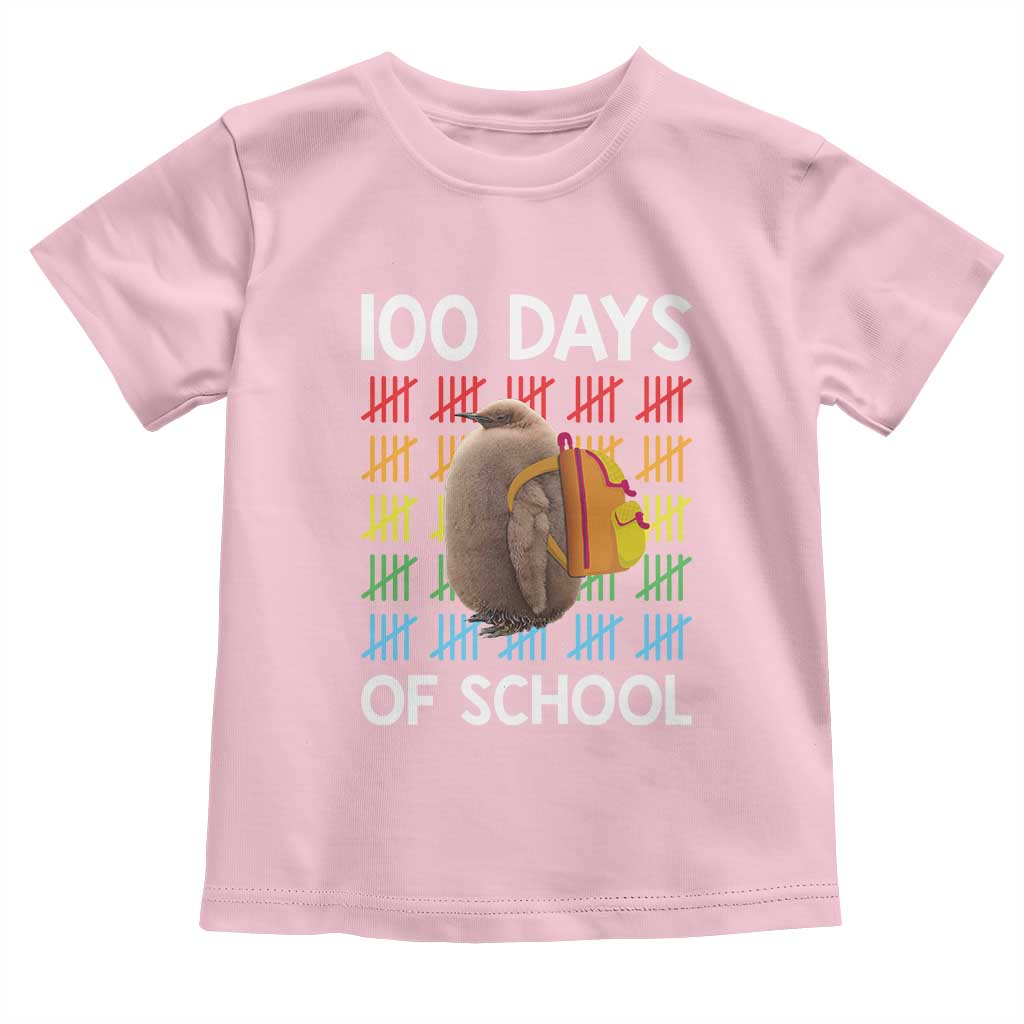 Funny Pesto 100 Days Of School Toddler T Shirt TS09 Light Pink Print Your Wear