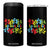 Autism Awareness 4 in 1 Can Cooler Tumbler Rizz'em With The Tism Autistic TS09 One Size: 16 oz Black Print Your Wear