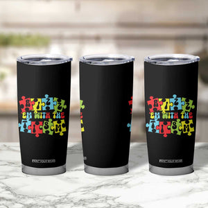 Autism Awareness Tumbler Cup Rizz'em With The Tism Autistic TS09 Print Your Wear