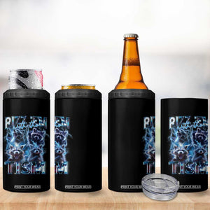 Autism Awareness 4 in 1 Can Cooler Tumbler Rizz Em With The Tism Funny Meme Autistic Raccoon TS09 Print Your Wear