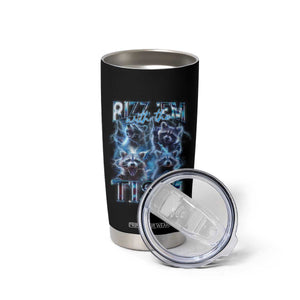 Autism Awareness Tumbler Cup Rizz Em With The Tism Funny Meme Autistic Raccoon TS09 Print Your Wear
