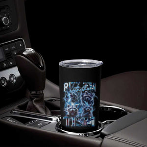 Autism Awareness Tumbler Cup Rizz Em With The Tism Funny Meme Autistic Raccoon TS09 Print Your Wear