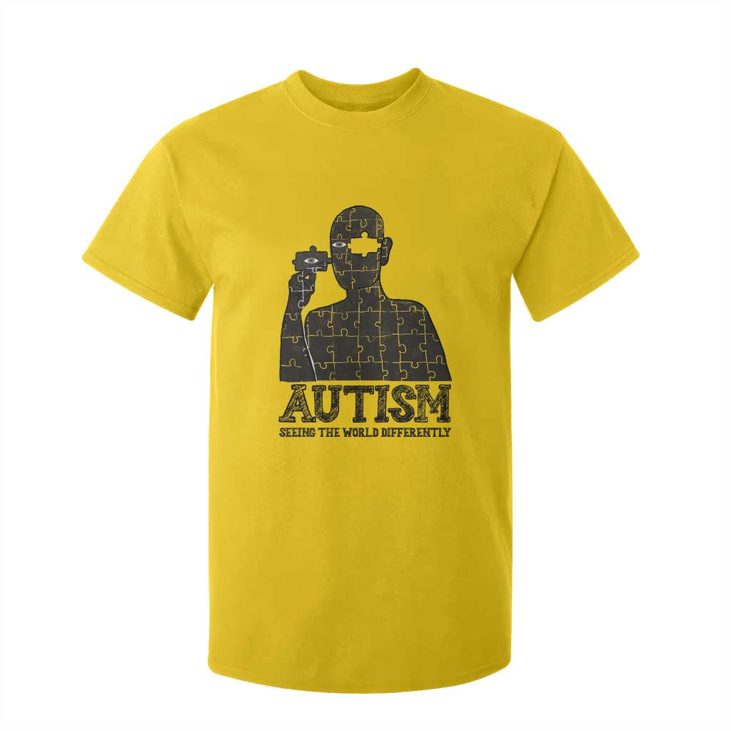 Autism Awareness T Shirt For Kid Autistic Seeing The World From A Different Angle Aesthetic TS09 Daisy Print Your Wear